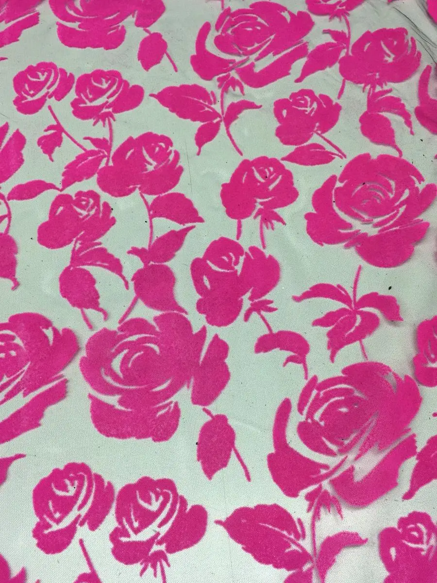 flok-baski-gul-desen-neonfusya-04.jpg flok baskı gül desen neon fuşya