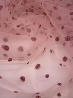 Kabartmalı Sim Baskı Gül Kurusu