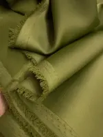 Kalın İpeksi Saten Olive Yeşil