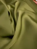 Kalın İpeksi Saten Olive Yeşil