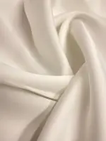 Kalın İpeksi Saten Kırık Beyaz