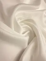 Kalın İpeksi Saten Kırık Beyaz