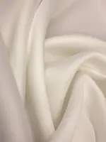 Kalın İpeksi Saten Kırık Beyaz