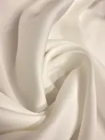 Kalın İpeksi Saten Kırık Beyaz