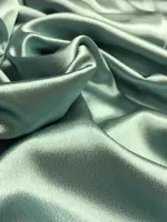 likralı krep şanel saten küfyeşili