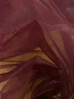 Kristal Tül Bordo