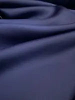 Kalın İpeksi Saten Lacivert