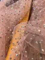 renkli kristal tül pudra