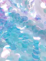 Şeffaf Para Payet Hologram