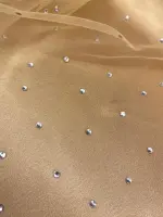 taşlı tül bej